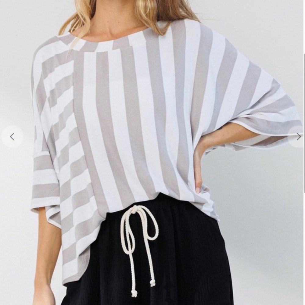 BOHO STRIPED PONCHO
